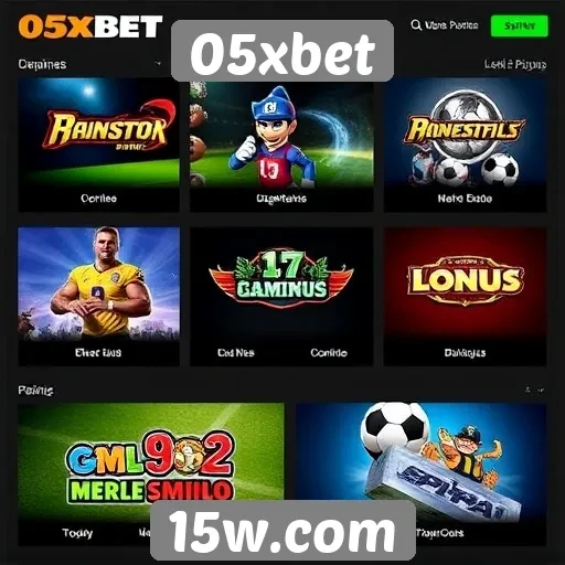 As opções de jogos disponíveis no 05xbet