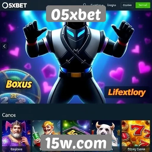 Variedade de jogos disponíveis na plataforma 05xbet